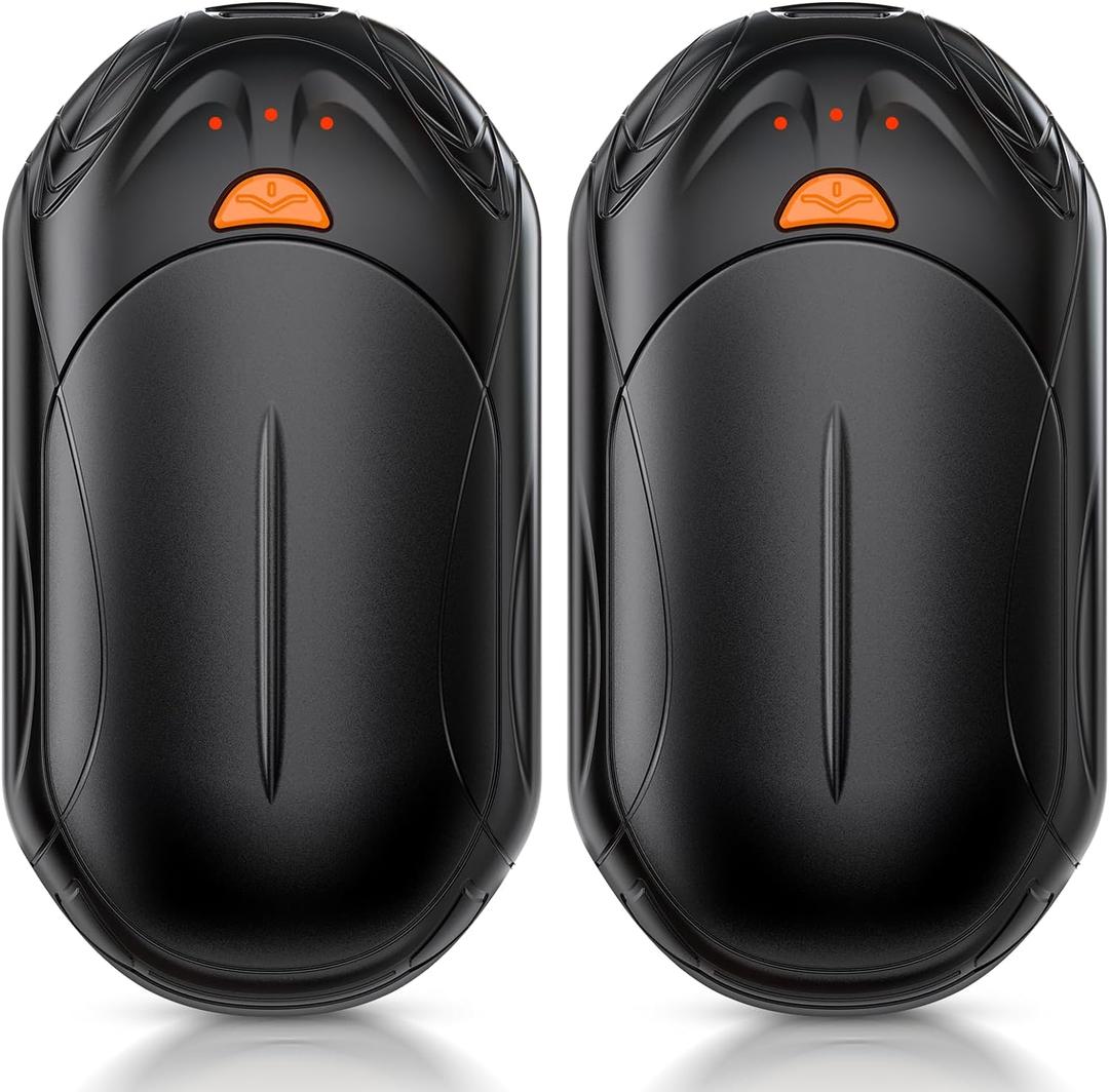 AI Hand Warmers Rechargeable 2 Pack, AI Smart Chips Electric Hand Warmers, 20Hrs Long Safe Heat, Portable Pocket Heater, Gifts for Christmas, Outdoor, Hunting, Golf, Camping Accessories