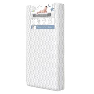 Dream On Me Twilight 5 Crib & Toddler Bed Mattress, Grey, 88 Coil Inner Spring Support, Waterproof & Stain-Resistant Removable Vinyl Cover, Greenguard Gold & BSA Certified, Made in USA