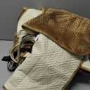 Set of 5 Timeles Velvet Recliner Chair Cover, 100% Waterproof Recliner Covers That Stay in Place with Pocket for Pets & Dogs (Medium: 23",Khaki)