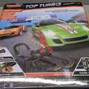 40FT Slot Car Race Track Set Electric Powered Super Loop Speedway with Four Cars for Kids with Sounds and Light Dual Racing Adult-Slot Car Set