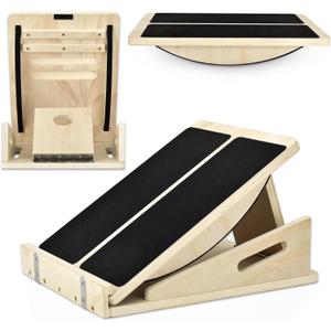 Ultimate Wobble & Slant Board Combo for Balance Training, Calf Stretching, and Core Strength  Perfect for Balance BoardsWobble Board and Calf Stretcher Enthusiasts