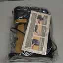 Single Serve One Cup Coffee Maker, for K Cups and Grounds, Mini Coffee Maker with Portable Handle, 6 to 12 Oz Brew Size, for Travel, Camping, Office, RV and Dorm, 120V, Black and Gold