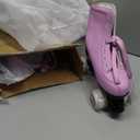 Gets Roller Skates for Women Men 4 Wheels Light Up Indoor Outdoor Roller Skate, High Top PU Leather Beginner Double Row Unisex Roller Skates for Kid Girls, W 6.5, M 5.5 (Pink Flash)