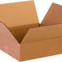 PARTNERS BRAND 13 x 13 x 4 Corrugated Cardboard Boxes, Flat 13"L x 13"W x 4"H, Pack of 25 | Shipping, Packaging, Moving, Storage Box for Home or Business, Strong Wholesale Bulk Boxes