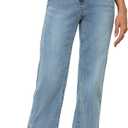 Womens Jeans High Waisted Straight Leg Loose Stretchy Lightweight Tummy Control Trendy Jeans for Women 2025 (8, Vintage Blue)