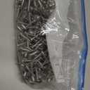 (300 pcs)#83/4" Phillips Truss Head Wood Screws Stainless Steel 410 Quick Metal Self Tapping (Silver)