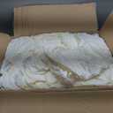 LIUJIAYI 100 Pcs Ivory Stretch Chair Covers - Premium Polyester Spandex Slipcovers for Wedding, Party, Banquet, Dining & Event Chairs