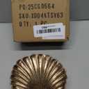NIKKY HOME Vintage Gold Ring Holder Jewelry Dish, Shell Shaped Trinket Display Decorative Metal Tray Classy Birthday Gifts for Women