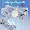 for iPhone 14 Case Clear Magnetic, Compatible with MagSafe, Ocean Marine Animals Pattern, Slim Shockproof Camera Lens Protection Phone Case for Women Men 6.1" - Blue