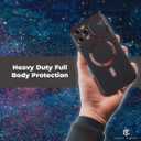 Sliding Camera Cover for iPhone 13 Pro Max Compatible with Magsafe Cell Phone Case Slim Shockproof & Military Grade Protective Scratch Resistant Phone & Screen Cover for iPhone 13 Pro Max - Black