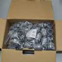 (1/2" Conduit Parts 60 Pack) Yariwiz 1/2 PVC Electrical Conduit Fitting Plastic Liquid Tight Conduit Connector Kit, Include 20 Conduit Couplings, 20 Conduit 90 Degree Elbows and 20 Conduit Straps