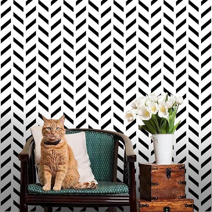 Qianglive Herringbone Wallpaper 17,3*480