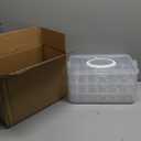 Egg Holder for 72 Eggs,3-Layer Plastic Egg Container,Deviled Egg Tray with Handle Lid,Devil Egg Holder for Refrigerator,Kitchen,Easter Party,Keep Fresh