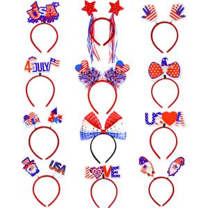 12 PCS 4th of July Headbands 4th of July Accessories for Women USA Hat 4th of July Decorations 4th of July Outfits for Women Fourth Red White Blue Headband Party Supplies Party Favor 12 PCS 4th of July Headbands 4th of July Accessories for Women USA Hat 4th of July Decorations 4th of July Outfits for Women Fourth Red White Blue Headband Party Supplies Party Favor