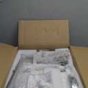 Q&S Modern Crystal Chandelier Chrome Pendant Light 6 Lights for Dining Room Kitchen Island Entryway Bathroom Hallway UL Listed