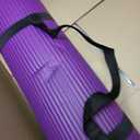 Gaiam Essentials 2/5" Thick (10mm) Yoga & Pilates, Fitness & Exercise Mat with Easy-Cinch Carrier Strap Cusion Support For Fitness and Gym Workouts