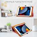 2 x Universal Case for 9inch 10inch Tablet, Stand Folio, Protective Cover, with Adjustable Fixing Silicon Band and Stand, Marble Pink