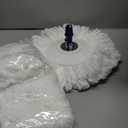 Spin Mop and Bucket with Wringer Set, Mop Bucket System Separate Clean and Dirty Water,180° Spinning 6 Microfiber Replacement Mop Pad Heads Refill, Stackable Bucket, Adjustable Handle for Floor Cleaning