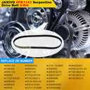 6PK1143 Serpentine Belt V-Ribbed Drive Belt for 07-18 Edge 3.5L,08-12 Escape 3.0L,11-19 Explorer V6,09-19 Flex/Taurus,09-16 MKS,07-18 MKX,07-15 CX-9 3.7L,21-25 A4/A6/Q5 2.0L,Replace 1060450