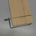 Cheese Slicer with Replacable Stainless Steel Wire, Wood Cheese Cutter, for Cheese, Butter, Soft Food (Oak)