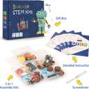 STEM Kits for Kids Crafts 6-8 8-12, Boys Gifts Toys for 6 7 8 Year Old Boy Birthday Gift Ideas, STEM Toys Crafts 6+ 7+ yr, Robotics Science Kits Activities Robot Building Age 8-10 9 10 11 12 13 14