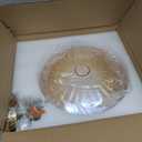 Bgfeoa Ceiling Lights,Vintage Ceiling Light 11.8 Inch Semi Flush Mount Ceiling Light E26 Amber Vintage Lights Fixture Ceiling for Closet Hallway Kitchen Dining Room 1 Light