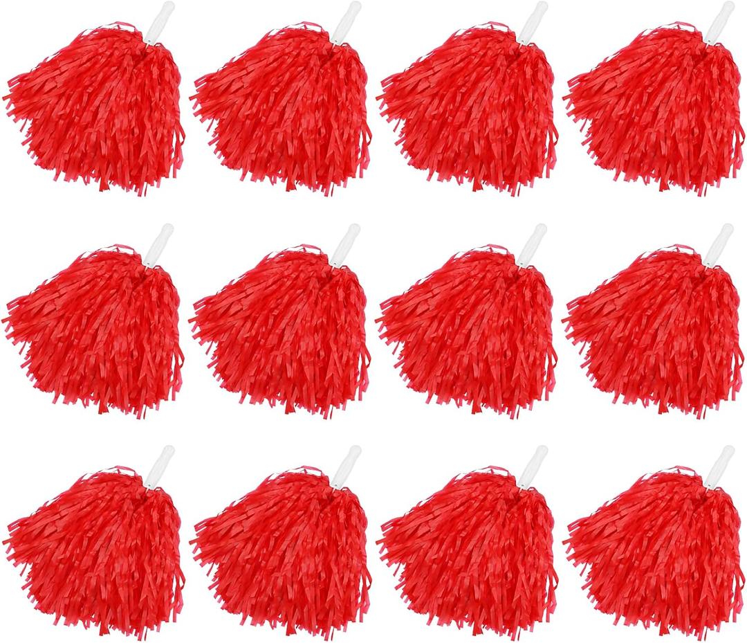 Plastic Cheerleading Pom Pom for Spirit Squadsikit Rooters, Cheering Teams