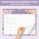 6 x 2026 Wall Calendar, 18 Monthly Wall Calendar from January 2026 to June 2027, Paper Desk Planner(11'' x 8.5''), Hanging for Teacher Family School Office Supplies