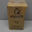 AQUAFIT 1 Gallon Water Bottle with Time Marker - Straw & Chug Lid - BPA Free Gym Water Bottle with Straw - Big Gallon Jug (Gray, 128 oz - 2 Lids)