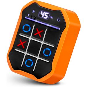 Electronic Tic-Tac-Toe Handheld Game | 3-in-1 Memory & Brain Games | Birthday Gift for Kids and Adults | Touchscreen Travel Friendly with Sound & Voice Effects for Kids Age 7+