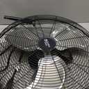 Comfort Zone 20-Inch High-Velocity Industrial Floor Fan, Heavy-Duty 3-Speed Metal Shop Fan with 180° Adjustable Tilt & Carry Handle, Quiet Vibration-Free Cooling for Garage, Workshop, & Home