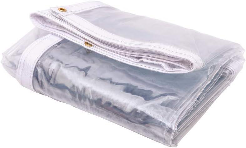 Tarps Now Marine Grade Fire Retardant Clear Vinyl Tarp, (8 x 8) with Brass Grommets - Waterproof Heavy Duty Tarp Canopy Sheet Cover Multi Purpose Tarpaulin for Indoor and Outdoor - 18 oz and 20Mil Tarps Now Marine Grade Fire Retardant Clear Vinyl Tarp, (8 x 8) with Brass Grommets - Waterproof Heavy Duty Tarp Canopy Sheet Cover Multi Purpose Tarpaulin for Indoor and Outdoor - 18 oz and 20Mil