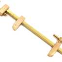 Chiloskit Solid Brass Miniature Bar Clamps Woodworking Clamps with Knurled Tightening Screws (240mm/9.5")
