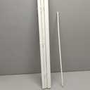 DEZ FURNISHINGS Cordless 1" Mini Blind with Flexible Slats, 30" W x 48" H, Pearl White