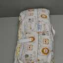 JumpOff Jo Nap Mat for Kids - Cozy Kids Rest Mat with Removable Pillow and Ultra Soft Blanket for Preschool, Daycare, and Sleepovers - Zoo Train