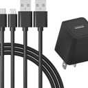 6Ft Fast Charger Fit for Kindle E-Reader 2 3 4 5 6 7 8 9 10 11,All Kindle Paperwhite Kids,Colorsoft,Scribe,Oasis,Voyage,Kindle Touch,DX,Keyboard,Kids Edition(with 6Ft Micro USB & USB C)