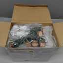 AceOrbit Ceramic Christmas Village Houses Porcelain Christmas Village Sets Matt Ceramic LED Lighted Xmas Town Houses Accessories Holiday Farmhouse Vintage Rustic Decor for Tabletop Mantle