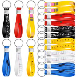 Unittype 48 Pcs Silicone Keychain Set School Keychain Classroom Gift