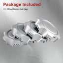4PCS Wheel Center Hub Caps Compatible with 4Runner 1996-2002, Tacoma 1995-2000 6 Lugs 15" & 16" Rims Replace#: 42603-04030