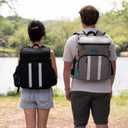 Insulated Backpack Cooler - 54 Cans, 24 Hour Cooling, Wider Straps, Lightweight Leak Proof Liner, Portable Cooler Backpack Bag for Men Women Beach Picnic Travel Lunch Camping - Everlasting Comfort (Black)