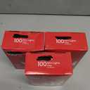 3 x Holiday Bright 100 Mini Lights Clear