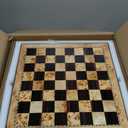 AMEROUS 17 inches Wooden Chess Set with High Polymer Weighted Chess Pieces / 2 Built-in Storage Drawers / 2 Extra Queens / 3.75'' King, Classic Board Game