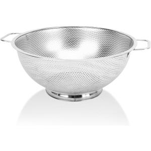 Colander for Kitchen, 3QT, Stainless Steel Colander Strainer with Handle for Fruits Vegetables Cooking Food, Dishwasher Safe