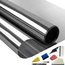 2PLY Premium Carbon 15% VLT Window Tint Film for Cars 20" X 100FT & 8 Pcs Installation Tools Kit,Heat & UV Block and Scratch Resistant,All Car Side & Rear Reusable Windows Tint