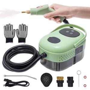 Handheld Steam Cleaner,Steam Cleaner with Smart Touch Screen, High Pressure Steamer,15sec Heat-up Deep Cleaning Steamer(Green), for Kitchen,Bathroom,Furniture,Car,Grout,Tile and More