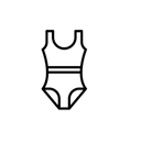  Women’s Pique Plunge One Piece Swimsuit, Size S