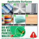 3 Rolls Double Sided Tape Heavy Duty - Total 30FT, Extra Strong Nano Tape Adhesive Strips Filament Tape, Clear Mounting Tape Removable Two Sided Adhesive Tape for Walls, Posters, Rug, Picture Hanging