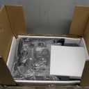 VEDECASA 2 Tier Black Printer Stand with Storage Bag for Home Office Desktop Printer Table Underdesk Organizer Mobile Printer Shelf with Caster Wheel (Black)