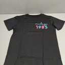 T-Shirt Woman Vintage 1985, Size S, Black