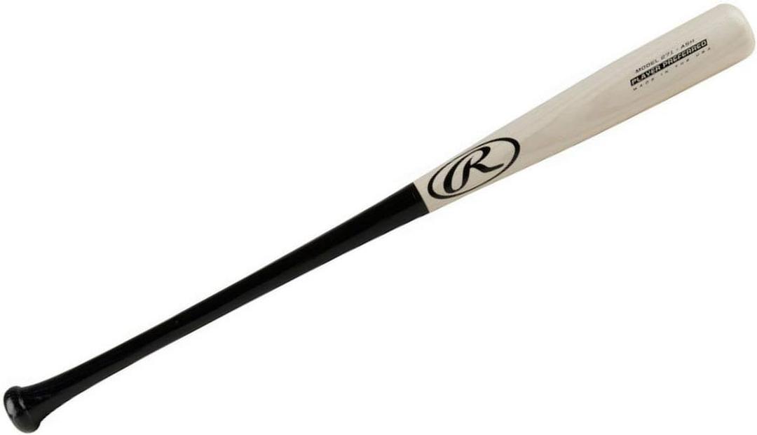 Rawlings | Player Preferred 271 Ash Wood Baseball Bat | 33 inch | Black/ White